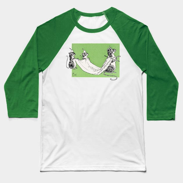 The Queen of the Field Mice Baseball T-Shirt by UndiscoveredWonders